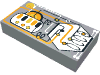 Tile 1 x 2 with UFO Controls Print