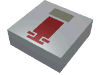 Tile 1 x 1 with Red and Gray Mini Snowspeeder Print [4486]