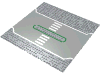 Baseplate 32 x 32 Island with White and Green Lines Print [6399]