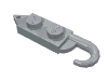 Hook, Plate, Modified 1 x 2 with Crane Hook Left