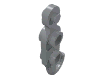 Hook, Tow Hook with 2 Studs on Both Sides