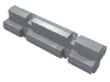 Набор LEGO Technic Axle 2 Notched, Светлый сине-серый
