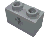 Набор LEGO Technic Brick 1 x 2 with Axle Hole Type 1, Светлый сине-серый