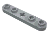 Technic Plate 1 x 5 with Smooth Ends, 4 Studs and Centre Axle Hole