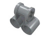 Technic Axle and Pin Connector Perpendicular Double