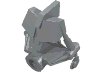 Bionicle Head Connector Block 3 x 4 x 1 2/3