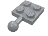Набор LEGO Plate 2 x 2 with Towball, Светлый сине-серый