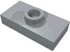 Набор LEGO Plate Special 1 x 2 with 1 Stud without Groove (Jumper), Светлый сине-серый