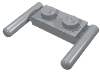Набор LEGO Plate Special 1 x 2 with Handles [Round Ends, Mid Attachment], Светлый сине-серый