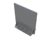 Набор LEGO Door 2 x 5 x 5 Swivel, Bracket Base, Светлый сине-серый