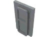 Glass for Train Window 1 x 2 x 3