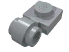 Набор LEGO Plate Special 1 x 1 with Clip Light [Thick Ring], Светлый сине-серый
