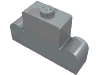 Набор LEGO Brick Curved 1 x 4 x 2 Centre Stud Top [aka Fabuland Radiator], Светлый сине-серый
