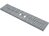 Train Base 6 x 28 with Two 1 x 2 Cutouts [Undetermined Number of Round Holes]