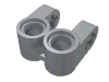 Technic Axle and Pin Connector Perpendicular Double Split