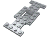 Vehicle, Base 4 x 10 x 2/3 with 2 x 2 Recessed Center with Smooth Underside, No Center Hole