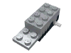 Motor Pull Back 2 x  6 x  1.667 Type 2 [Fast] Black Base/White Axle