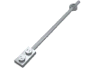 Bar 1 x 12 with 1 x 2 Plate End and 1 x 1 Round Plate End