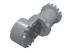 Technic Connector Toggle Joint Toothed [With Slots]