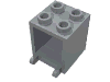 Container Box  2 x  2 x  2 Hollow Studs with Mailbox Print