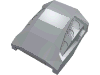 Slope Curved 2 x 2 No Studs - 3 Recessed Side Ports