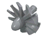 Jet Engine Fan with 10 Blades and Technic Pin