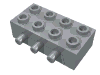 Technic Pneumatic Distribution Block  2 x  4 (Complete)
