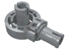 Technic Rotation Joint Ball Loop with Two Perpendicular Pins with Friction