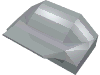 Brick Wedged 1 x 2 x 2/3 No Studs, Wing End