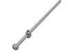 Bar 12L with Open Stud, Towball, and Top Slit [Boat Mast]