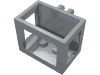Набор LEGO Crane Basket 2 x 3 x 2 with Locking Hinge Fingers, Светлый сине-серый
