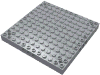 Brick Special 12 x 12 with 3 Pin Holes on each Side and Axle Holes in Corners