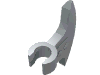 Minifig Axe Head, Clip-on (Viking) [Thick Clip]