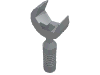 Minifig Tool Open Ended Wrench - 6-Rib Handle