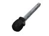 Technic Competition Arrow, Liftarm Shaft with Hollow Black Rubber End