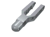 Technic, Steering Arm 5.5 x 2 with Towball Socket Rounded, Chamfered