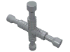 Minifig Tool 4-Way Lug Wrench