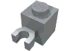 Набор LEGO Brick Special 1 x 1 with Clip Vertical [Thick U Clip, Solid Stud], Светлый сине-серый