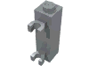 Brick Special 1 x 1 x 3 with 2 Clips Vertical [Undetermined Type]