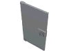 Door  1 x  4 x  6 Smooth with Chamfered Handle Plinth