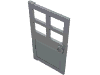 Набор LEGO Door 1 x 4 x 6 with 4 Panes and Stud Handle, Светлый сине-серый