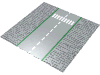 Baseplate, Road 32 x 32 9-Stud Straight with Road and Crosswalk Print