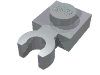 Plate Special 1 x 1 with Clip Vertical [Thick Open O Clip]