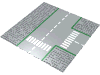 Baseplate Road 32 x 32 9-Stud T Intersection with Road Print