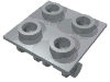 Hinge Brick 2 x 2 Top Plate Thin