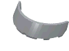 Набор LEGO Windscreen 3 x 6 x 1 Curved, Светлый сине-серый