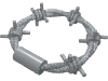 Minifig Barbed Wire Coil