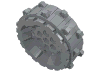 Wheel Hard Plastic with Small Cleats