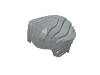 Набор LEGO Minifig Hair - Swept Back with Widow's Peak, Светлый сине-серый