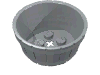 Container, Barrel Half Large with Axle Hole